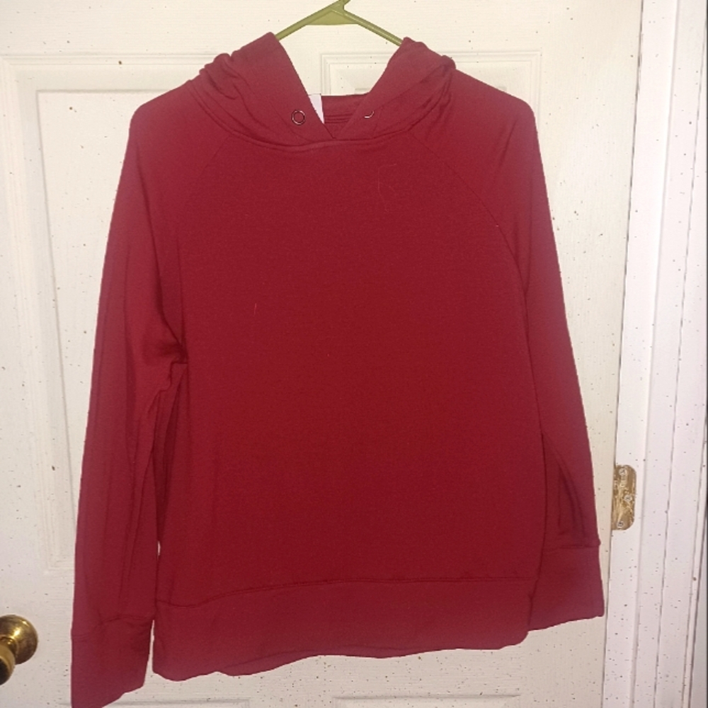 Athletic works burgundy hoodie size 12-14 large